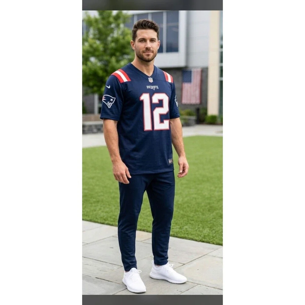 New England Patriots Tom Brady #12 Nike NFL Color Rush Legend Jersey Men XXL NEW